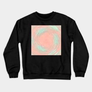 Underwater Crystal Lines Of Pastel Orange and Green Crewneck Sweatshirt